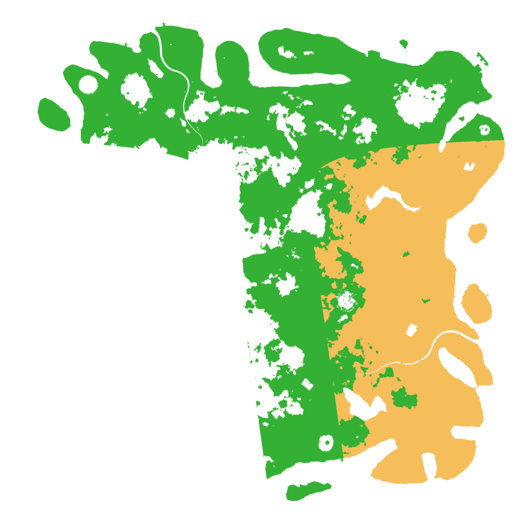 Biome Rust Map: Procedural Map, Size: 5000, Seed: 49657