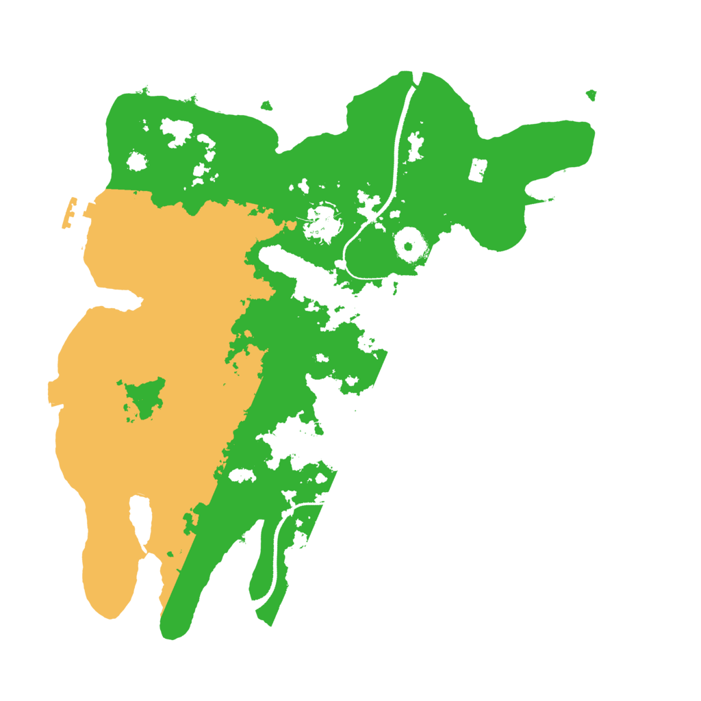 Biome Rust Map: Procedural Map, Size: 3250, Seed: 6444175
