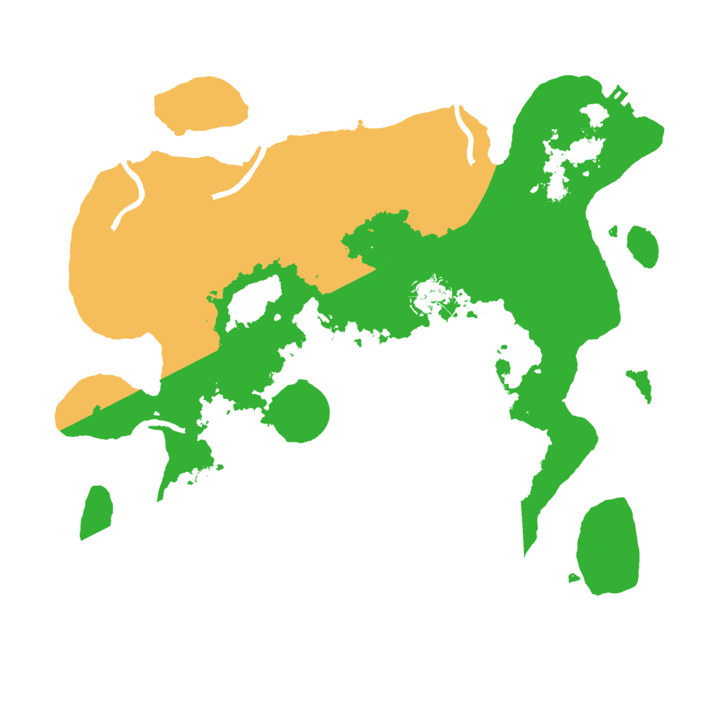 Biome Rust Map: Procedural Map, Size: 3250, Seed: 3805497