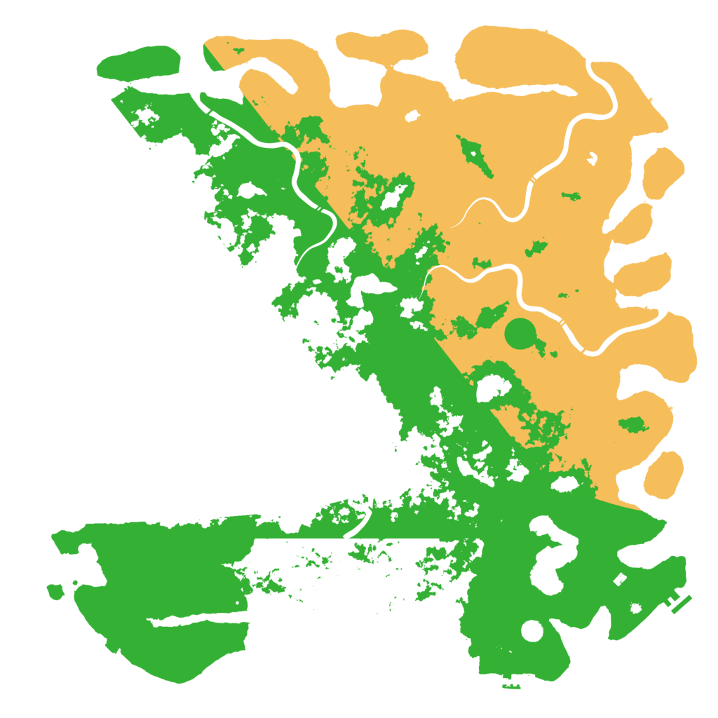 Biome Rust Map: Procedural Map, Size: 6000, Seed: 580475