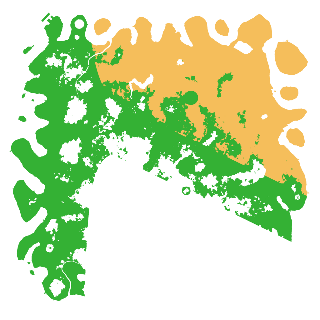 Biome Rust Map: Procedural Map, Size: 6000, Seed: 555890