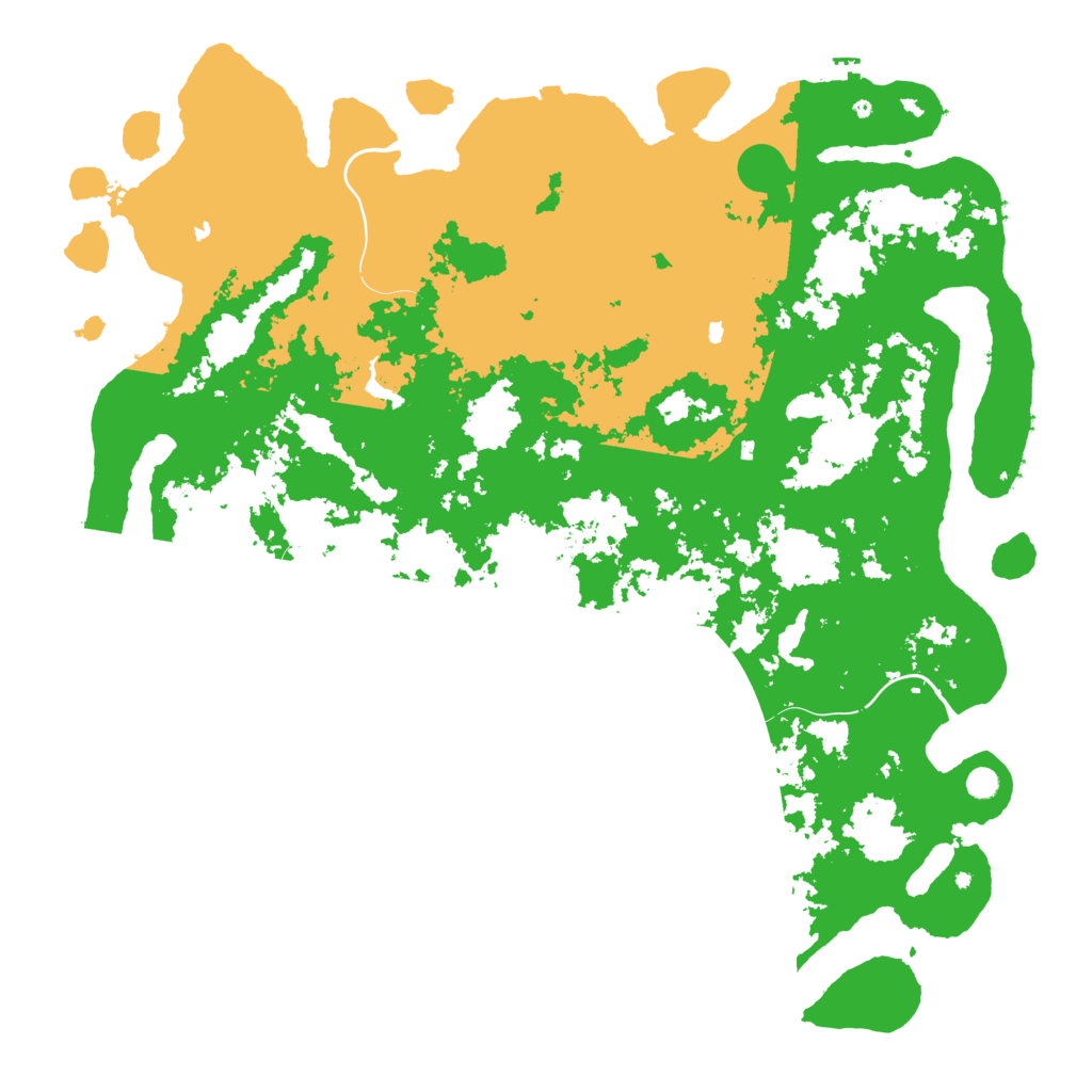 Biome Rust Map: Procedural Map, Size: 6000, Seed: 341185
