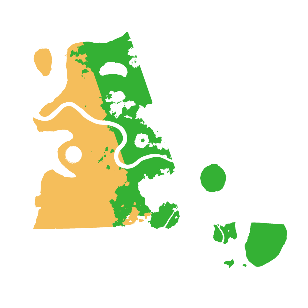 Biome Rust Map: Procedural Map, Size: 3250, Seed: 6133079