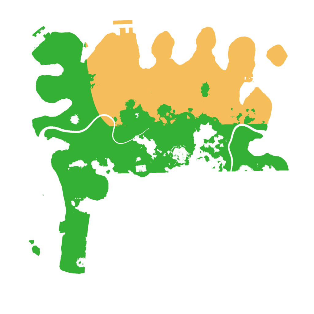 Biome Rust Map: Procedural Map, Size: 3250, Seed: 6274621