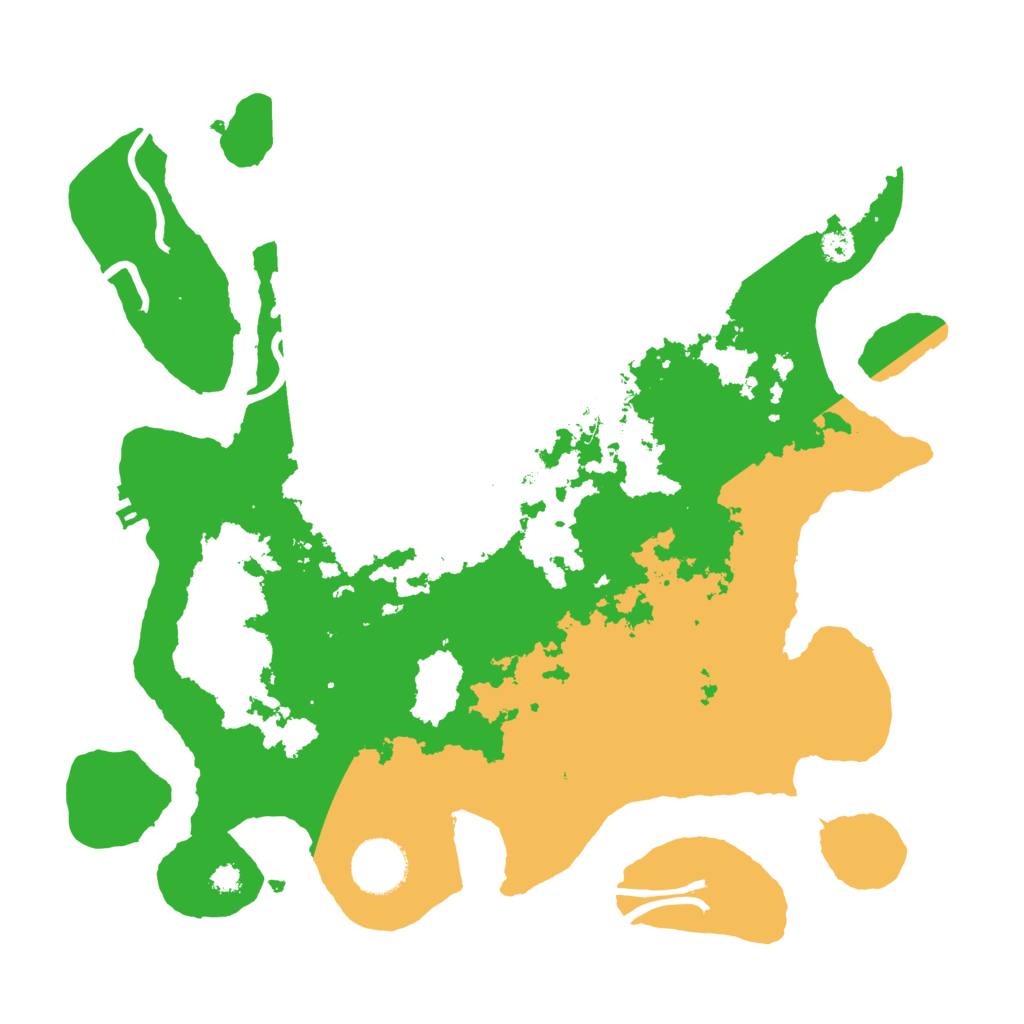 Biome Rust Map: Procedural Map, Size: 3250, Seed: 5490158