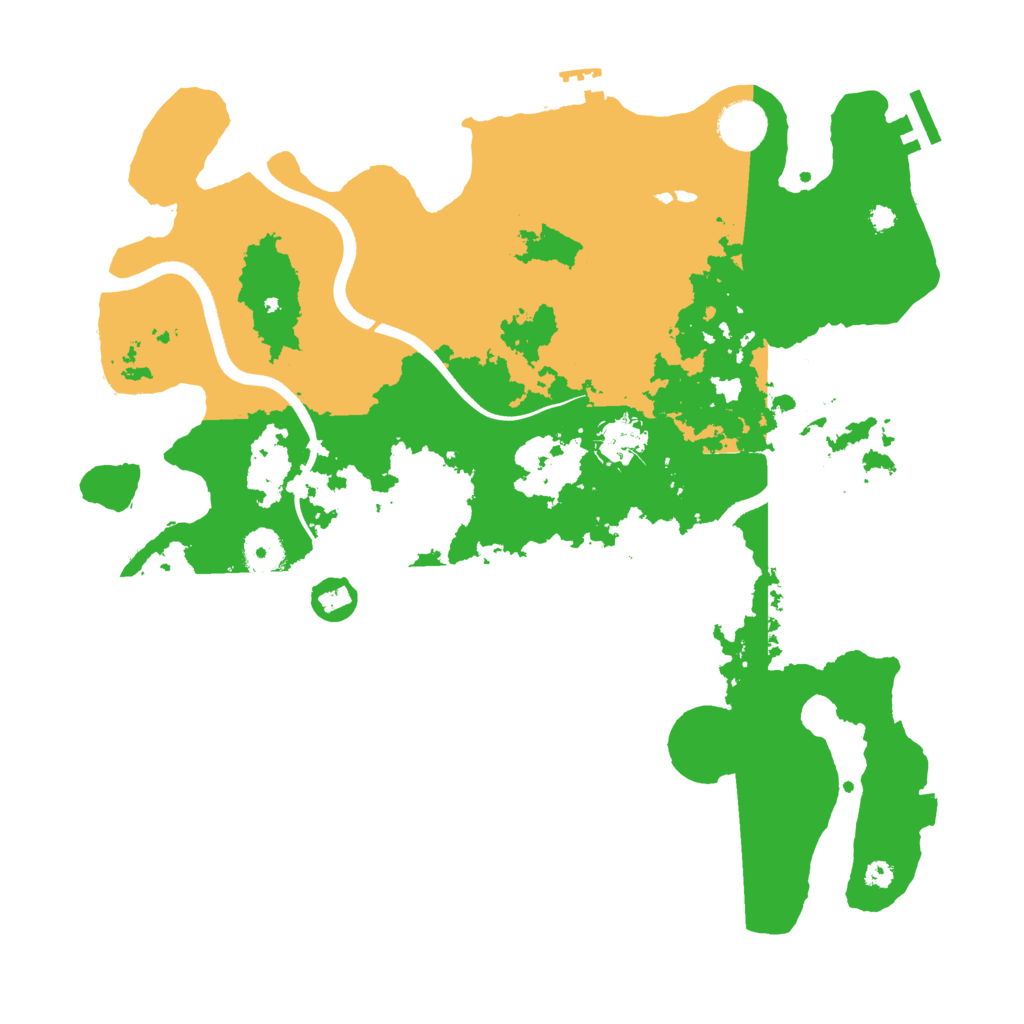 Biome Rust Map: Procedural Map, Size: 3696, Seed: 503434296