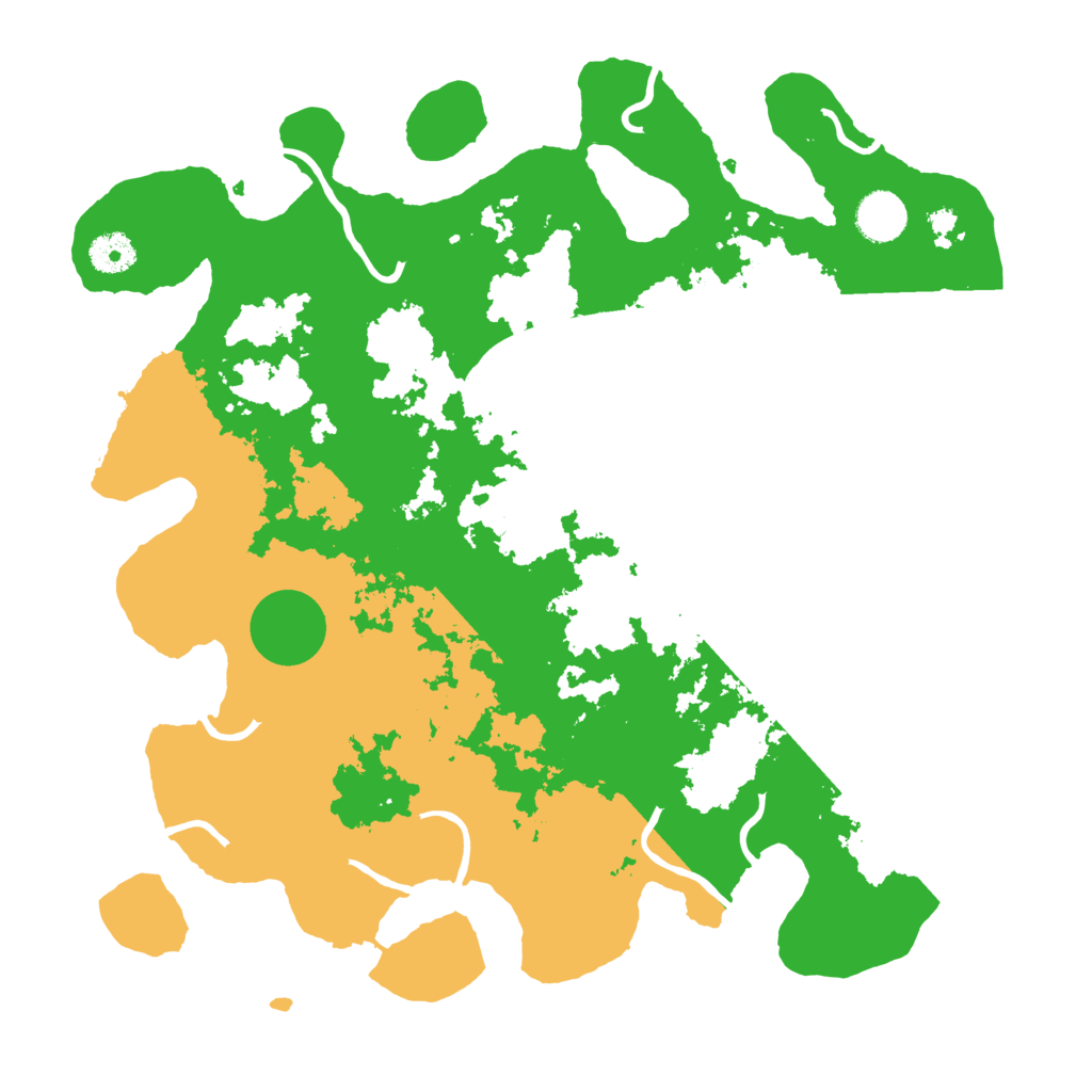 Biome Rust Map: Procedural Map, Size: 3800, Seed: 909090