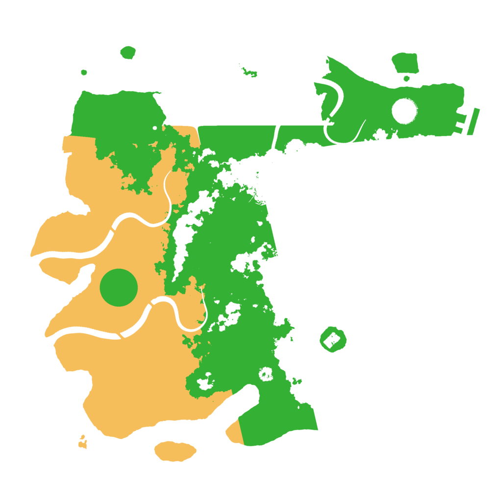 Biome Rust Map: Procedural Map, Size: 3500, Seed: 74859612