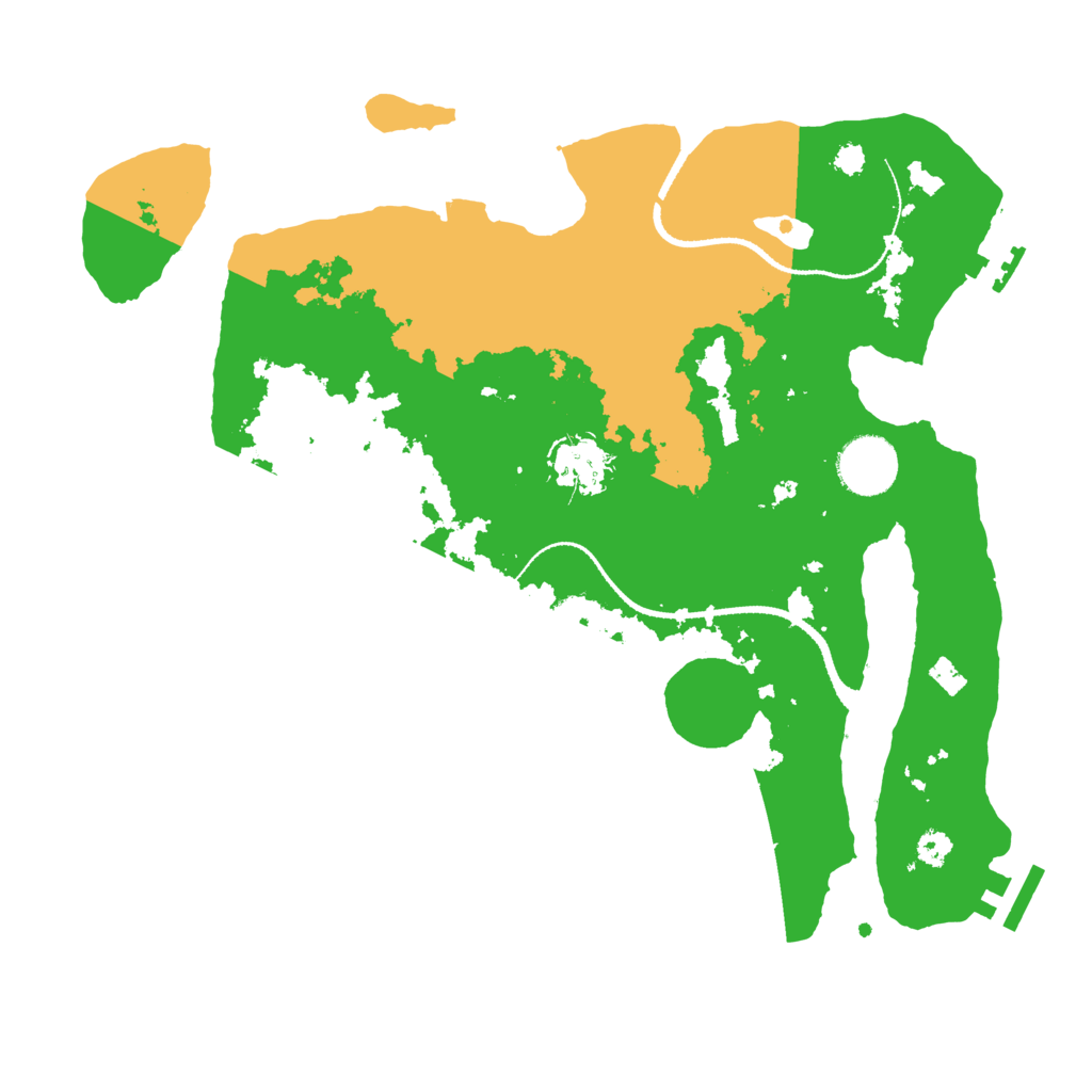 Biome Rust Map: Procedural Map, Size: 3208, Seed: 6667