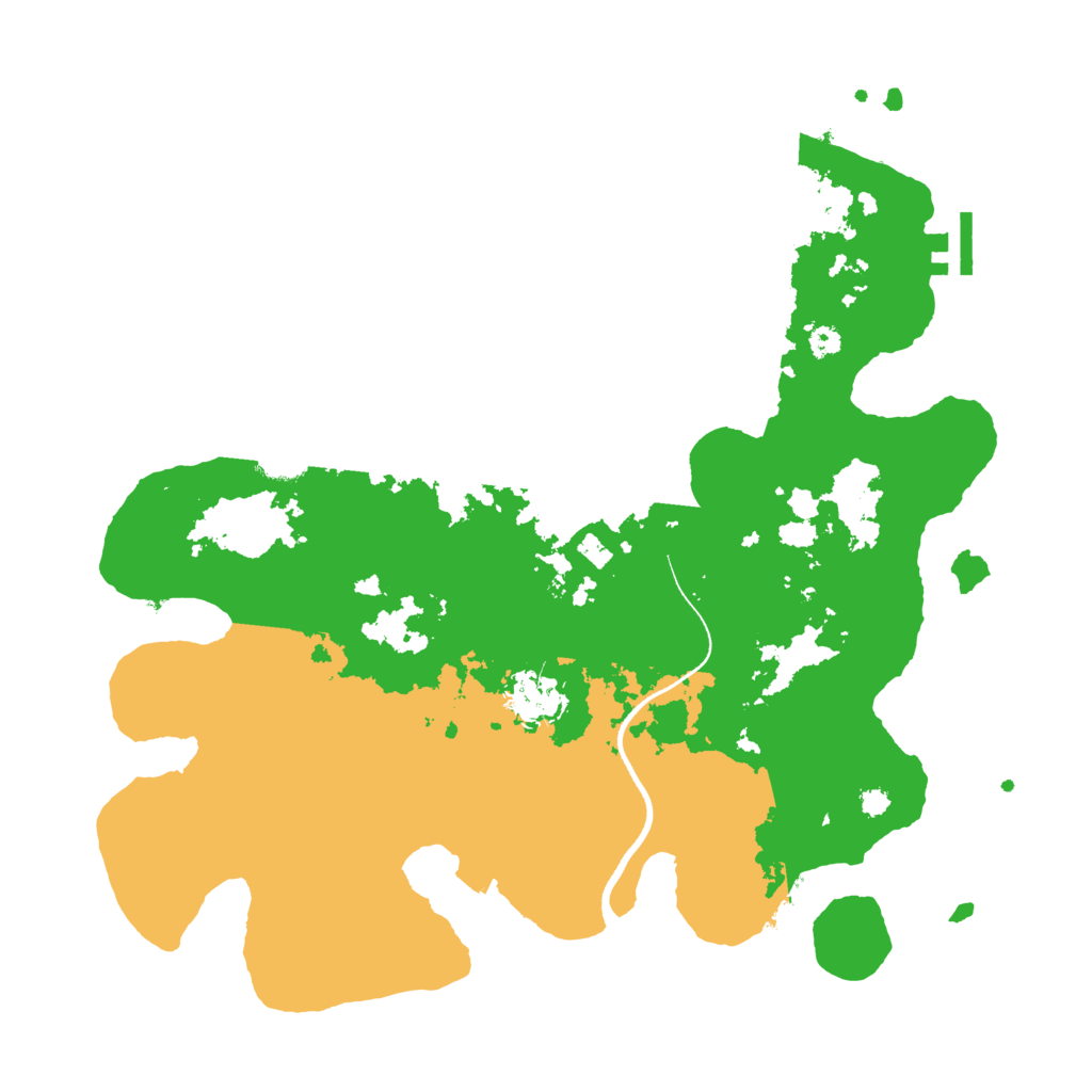 Biome Rust Map: Procedural Map, Size: 3500, Seed: 699337919