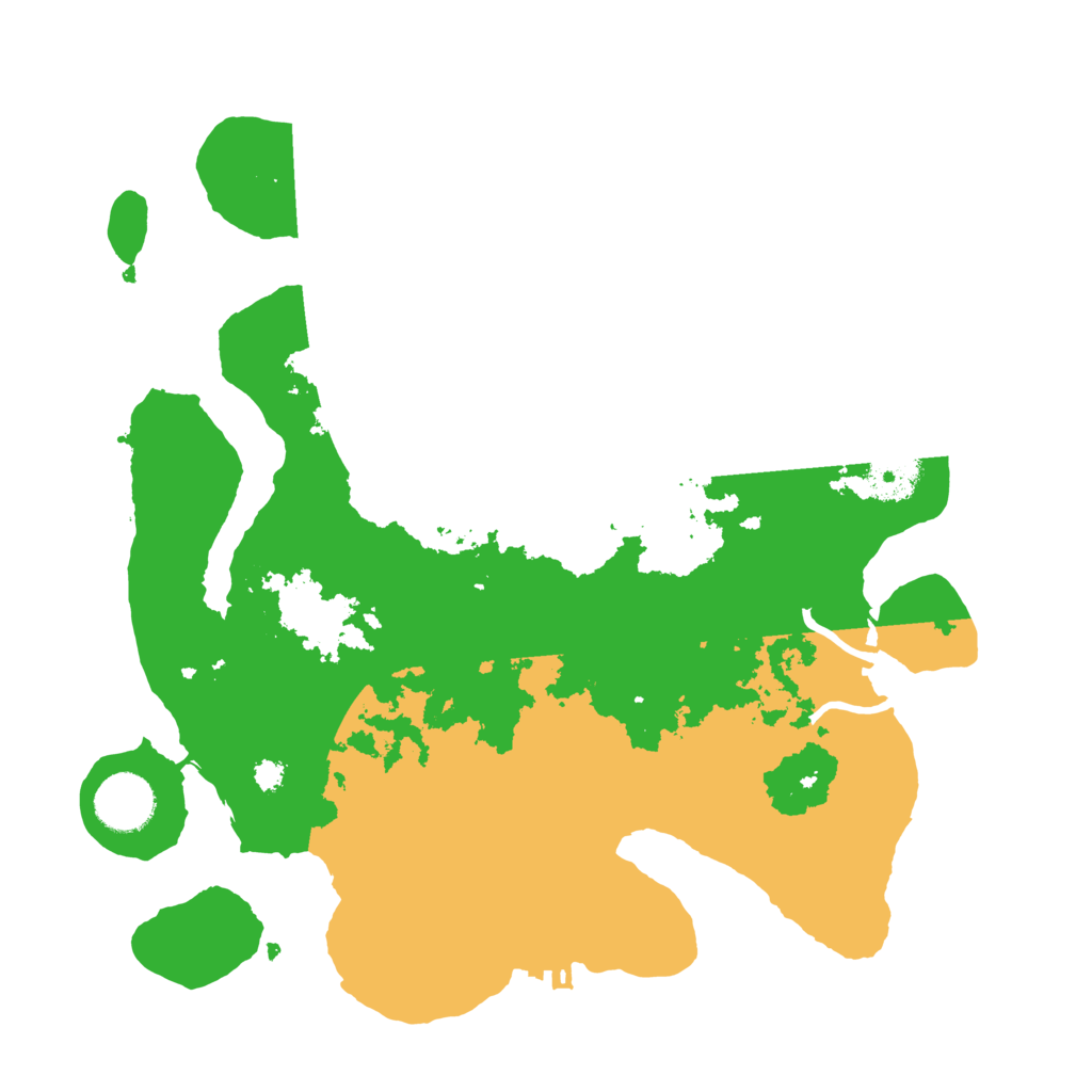 Biome Rust Map: Procedural Map, Size: 3250, Seed: 3085169