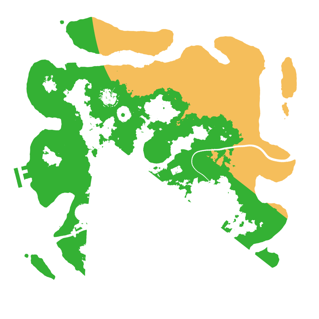 Biome Rust Map: Procedural Map, Size: 3250, Seed: 3809924