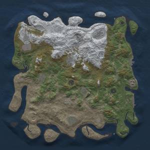 Thumbnail Rust Map: Procedural Map, Size: 4250, Seed: 129645, 19 Monuments