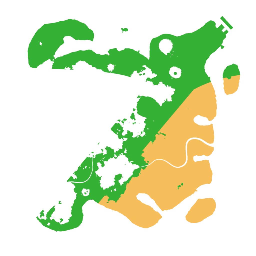 Biome Rust Map: Procedural Map, Size: 3250, Seed: 598717