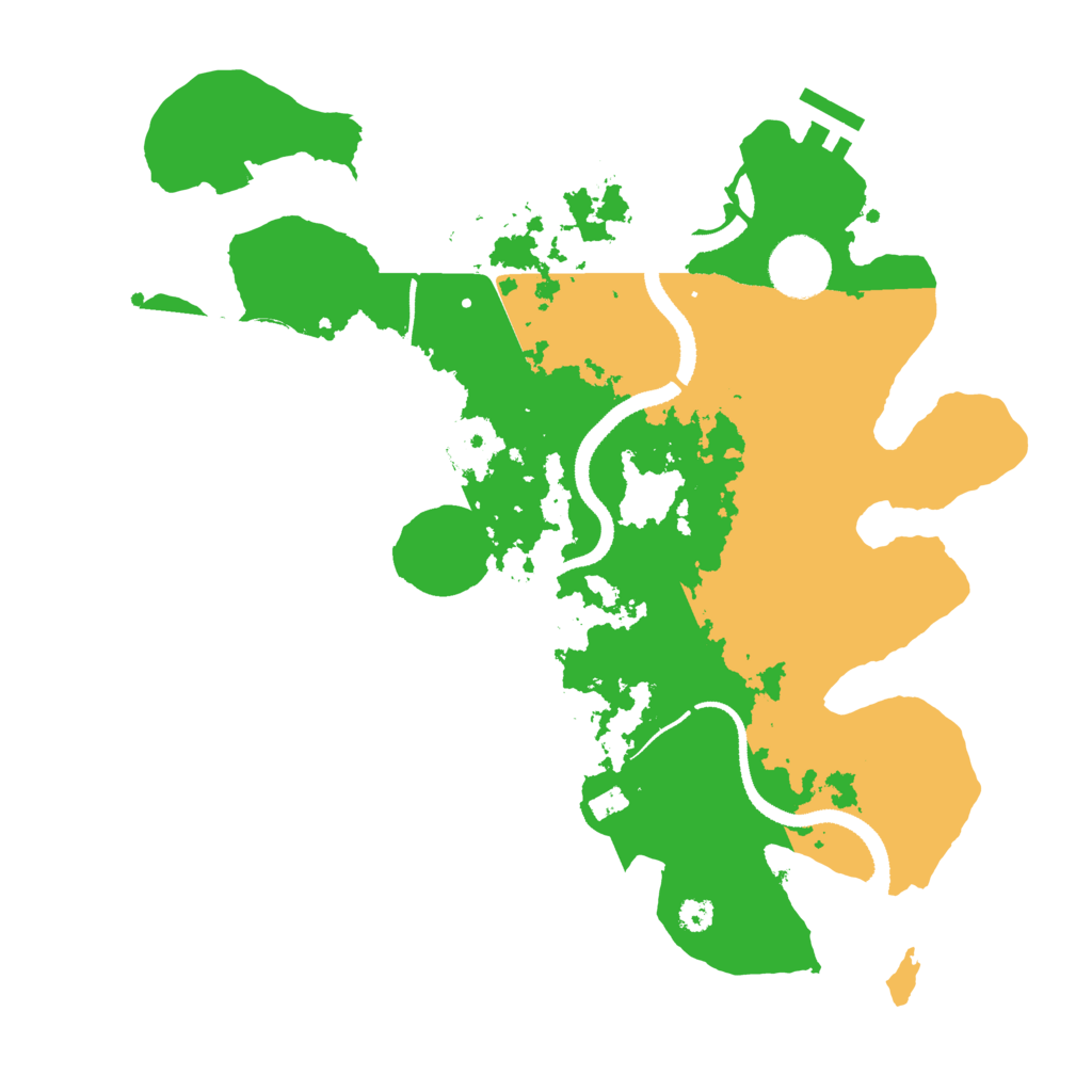 Biome Rust Map: Procedural Map, Size: 3250, Seed: 5213622