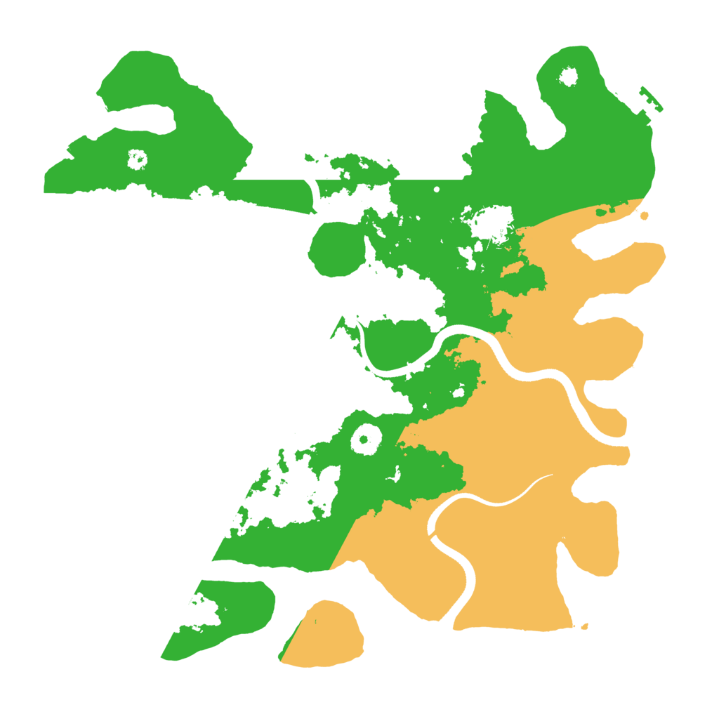 Biome Rust Map: Procedural Map, Size: 3500, Seed: 85323545