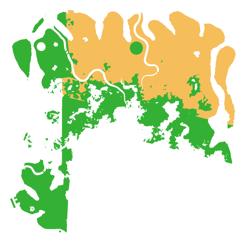 Biome Rust Map: Procedural Map, Size: 5000, Seed: 12335