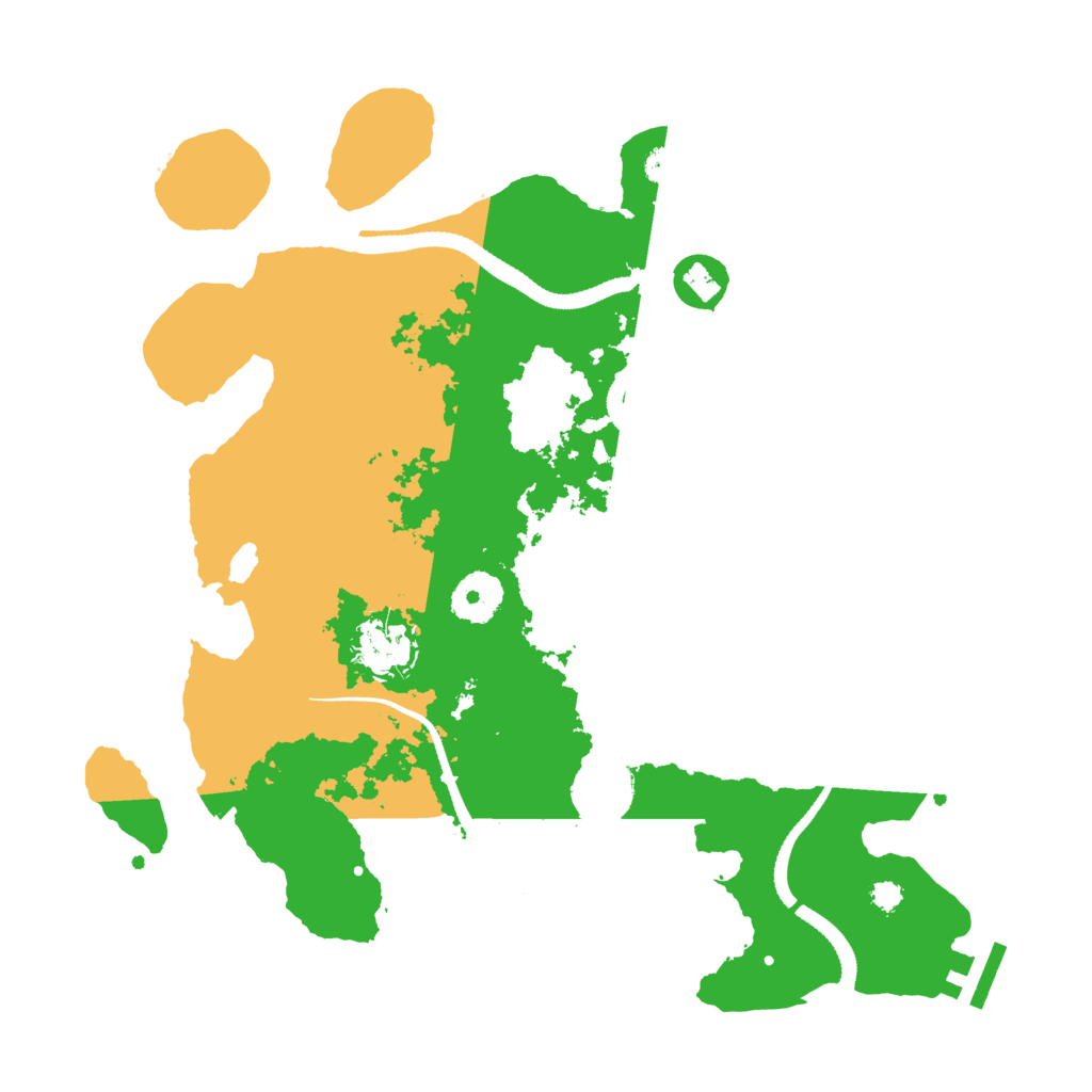 Biome Rust Map: Procedural Map, Size: 3250, Seed: 1123174