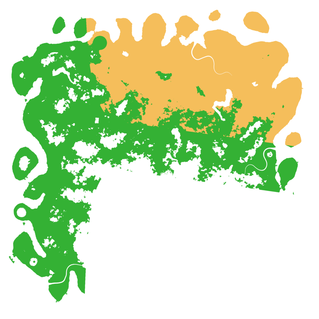 Biome Rust Map: Procedural Map, Size: 6000, Seed: 1753279060