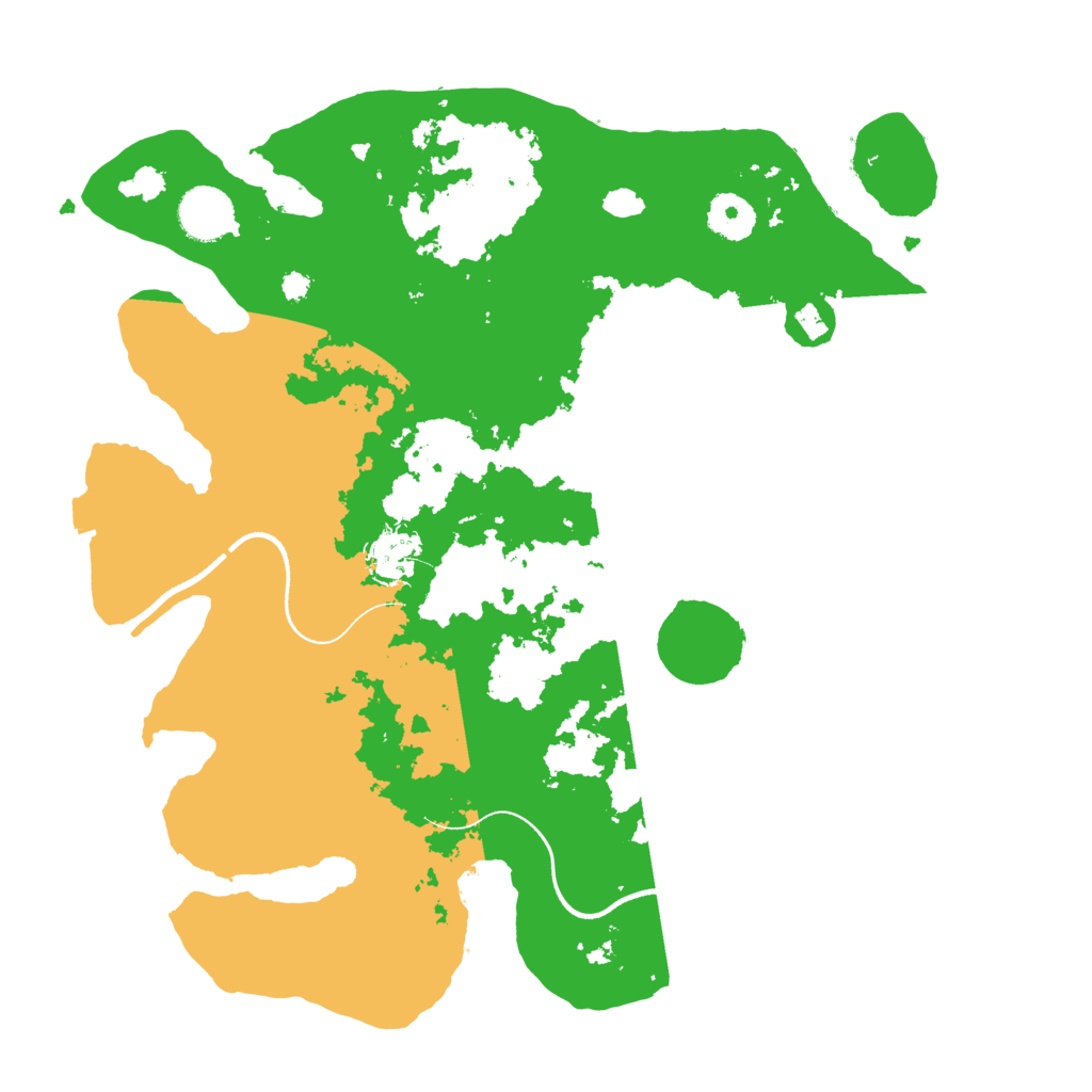 Biome Rust Map: Procedural Map, Size: 3500, Seed: 1625185537