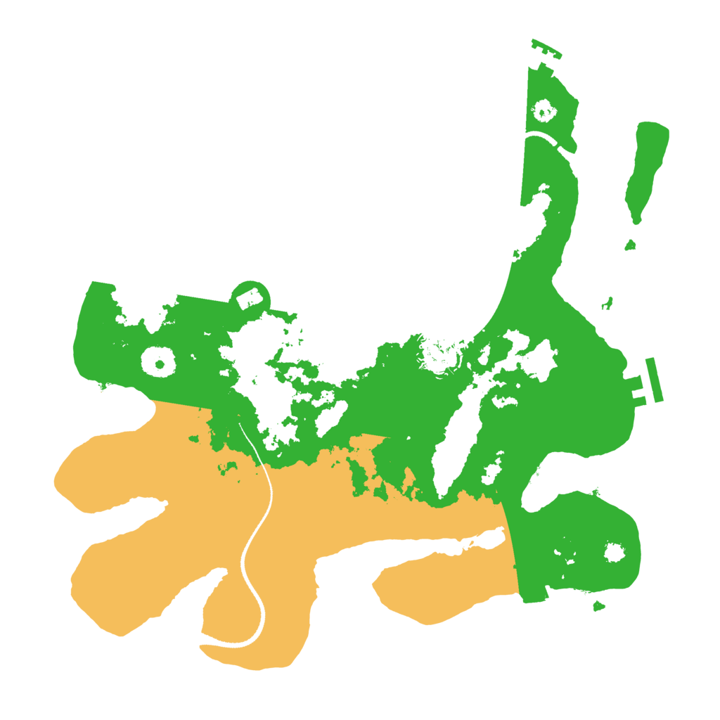 Biome Rust Map: Procedural Map, Size: 3250, Seed: 479189