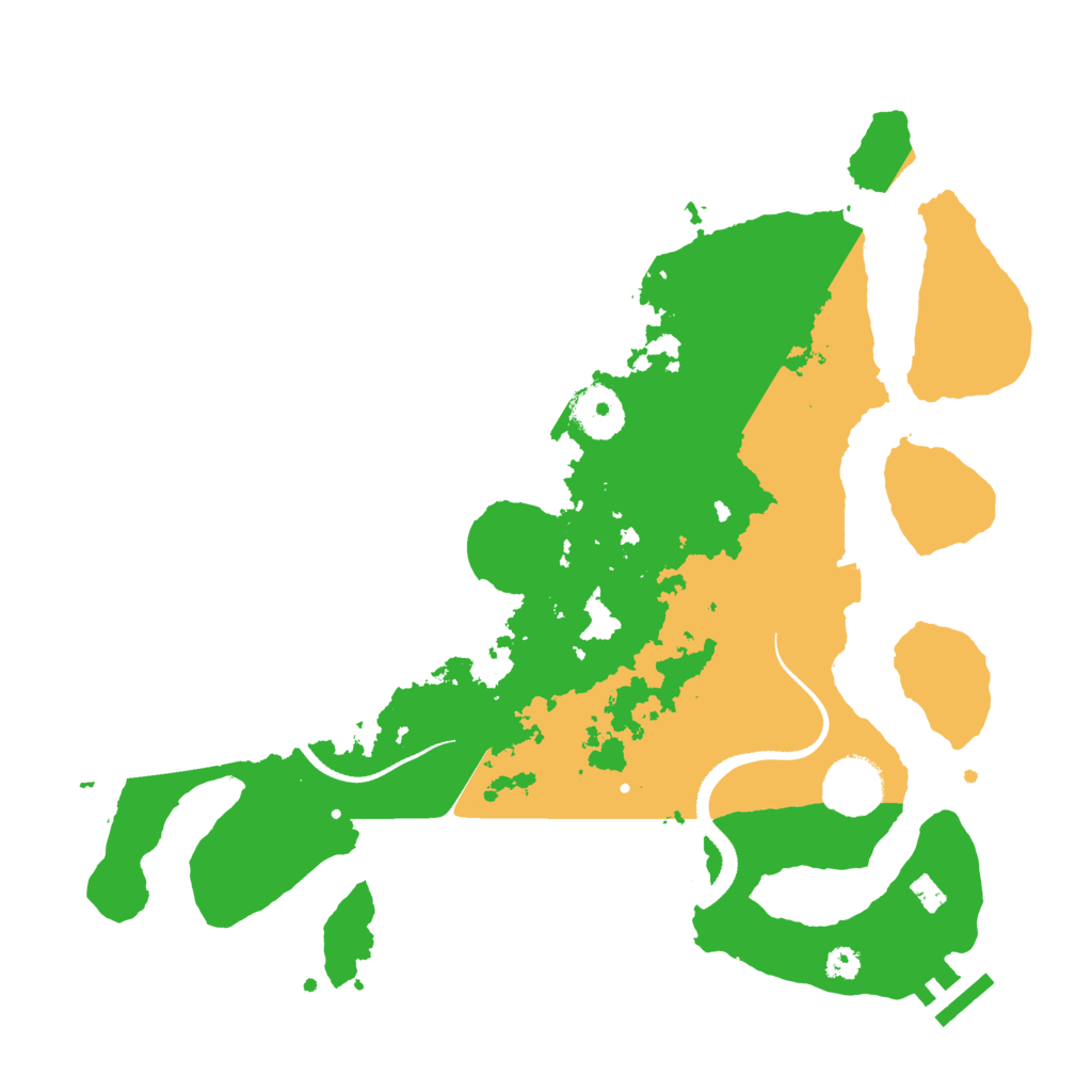 Biome Rust Map: Procedural Map, Size: 3250, Seed: 6228931