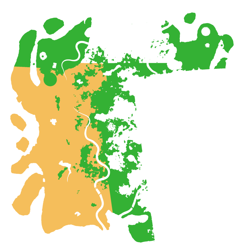 Biome Rust Map: Procedural Map, Size: 5000, Seed: 19900805