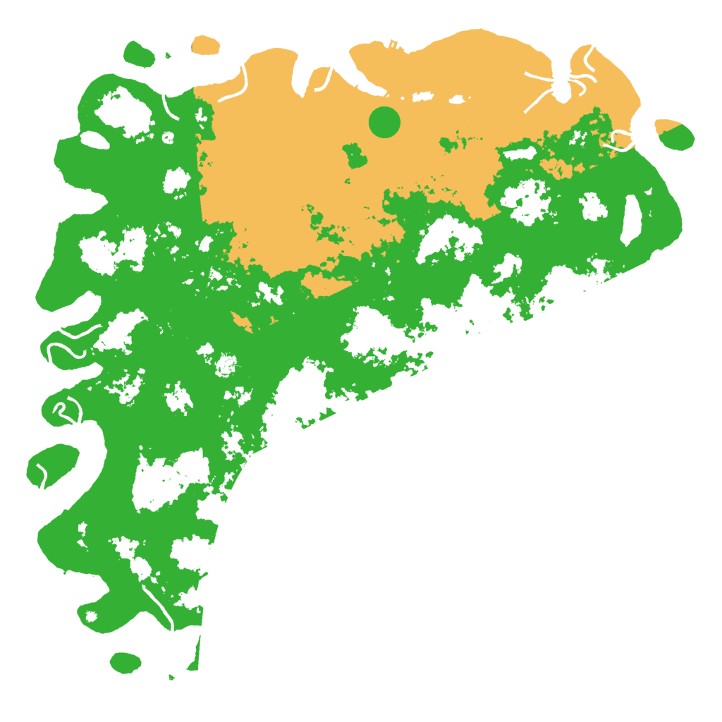 Biome Rust Map: Procedural Map, Size: 6000, Seed: 1234567874