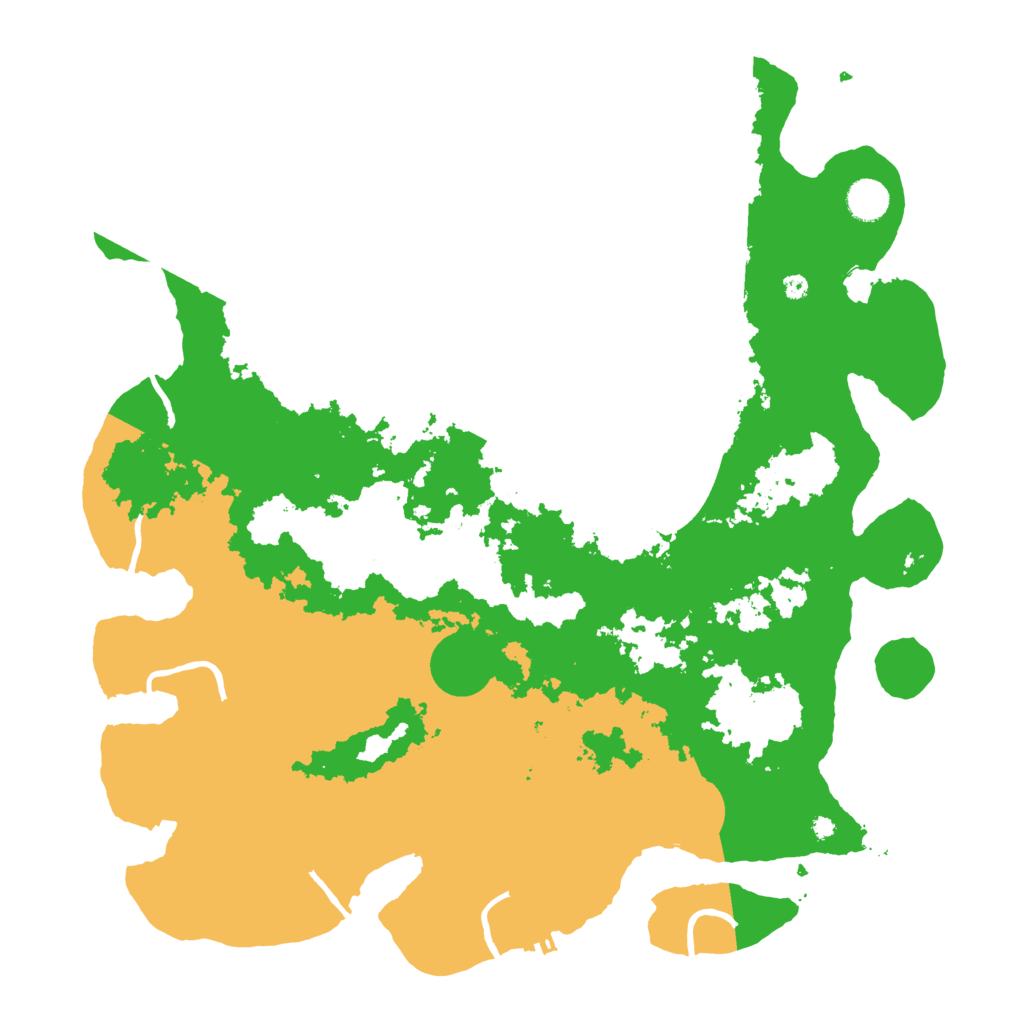 Biome Rust Map: Procedural Map, Size: 4300, Seed: 87654211