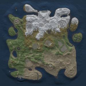 Thumbnail Rust Map: Procedural Map, Size: 3600, Seed: 23004, 19 Monuments