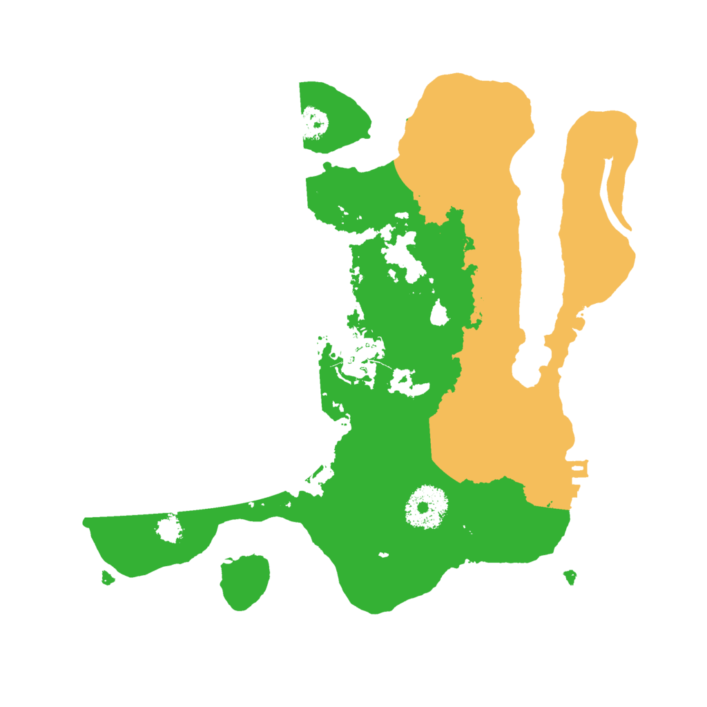 Biome Rust Map: Procedural Map, Size: 2500, Seed: 596496206