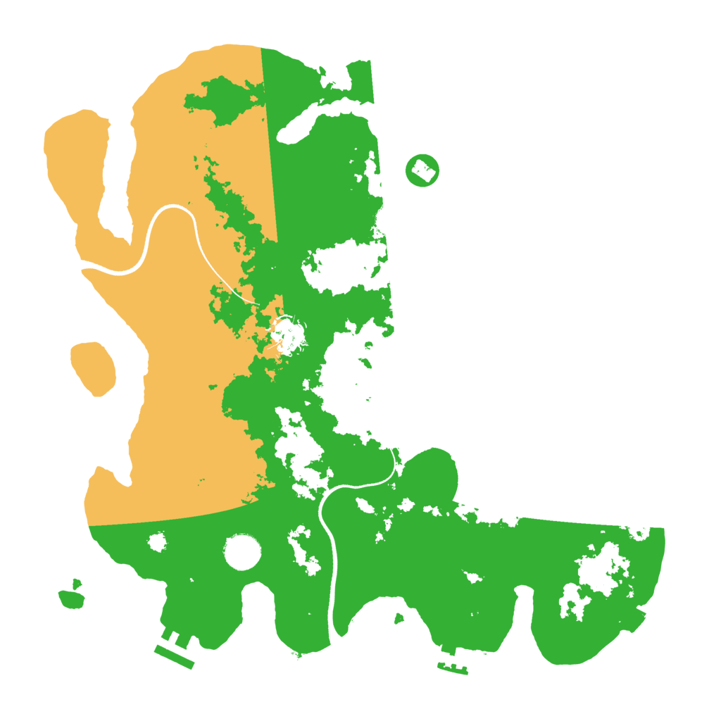 Biome Rust Map: Procedural Map, Size: 3500, Seed: 52846795