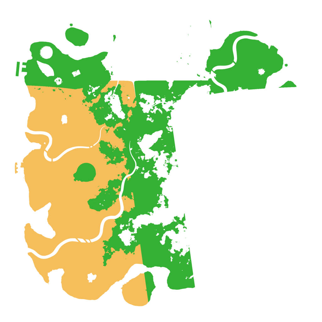 Biome Rust Map: Procedural Map, Size: 4500, Seed: 5425758