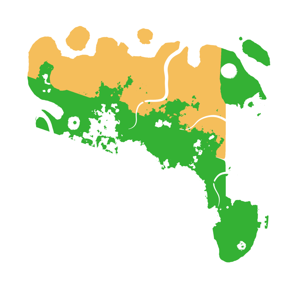 Biome Rust Map: Procedural Map, Size: 3500, Seed: 922504