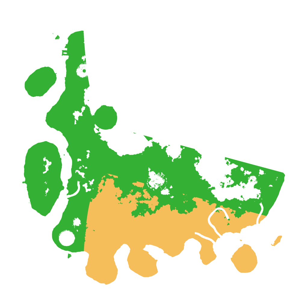 Biome Rust Map: Procedural Map, Size: 3500, Seed: 1145775500