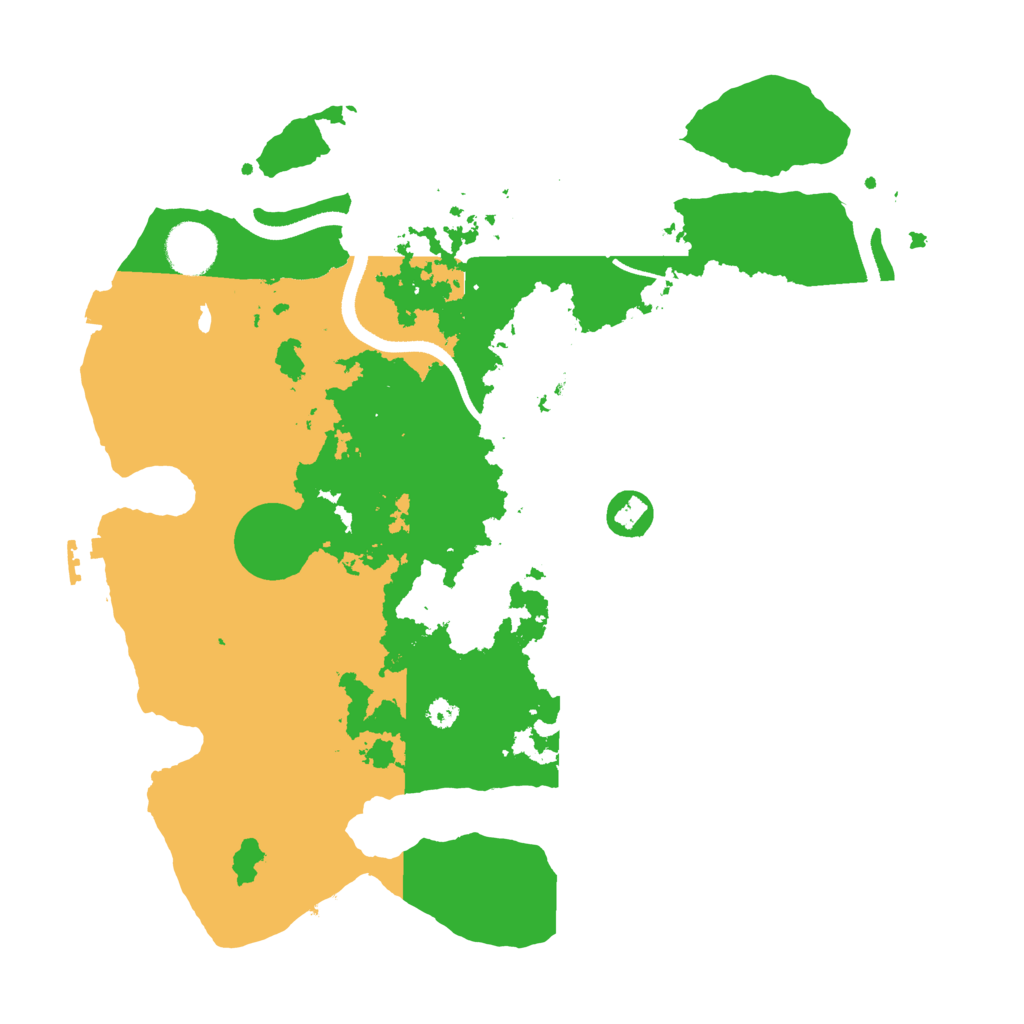 Biome Rust Map: Procedural Map, Size: 3500, Seed: 20414424