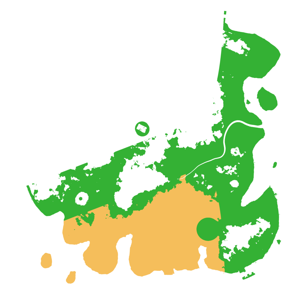 Biome Rust Map: Procedural Map, Size: 3500, Seed: 28091992