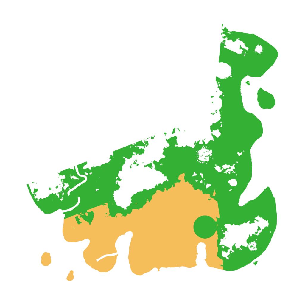 Biome Rust Map: Procedural Map, Size: 3500, Seed: 28091992