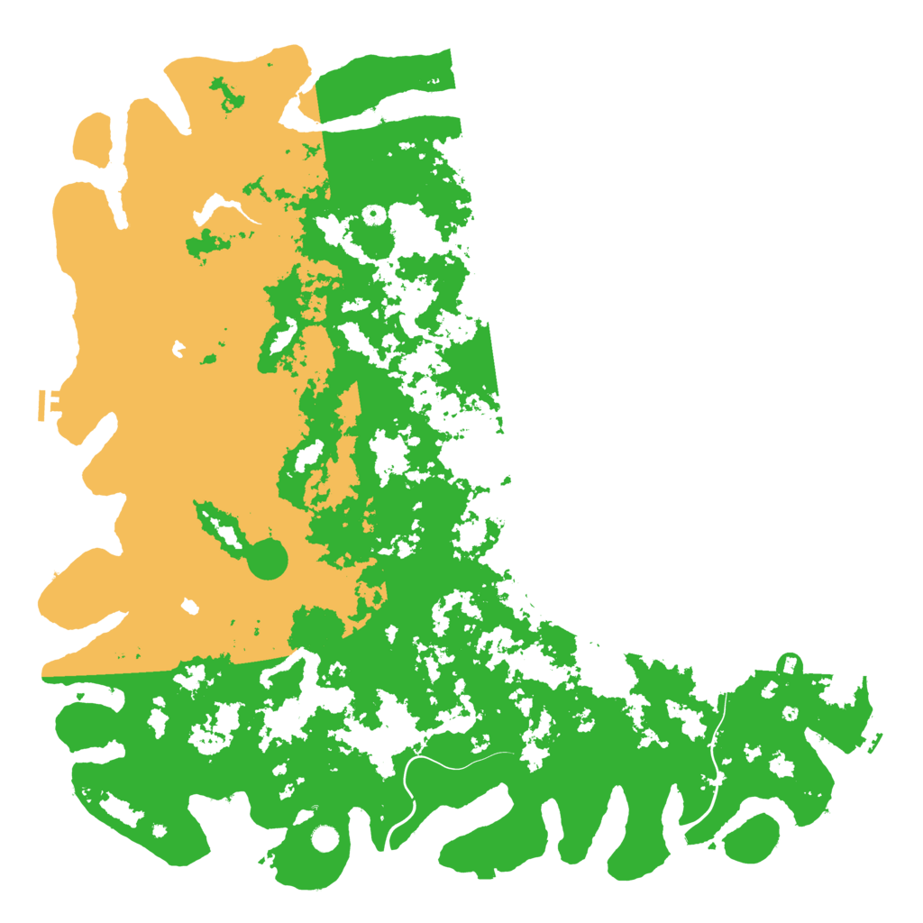 Biome Rust Map: Procedural Map, Size: 6000, Seed: 825619
