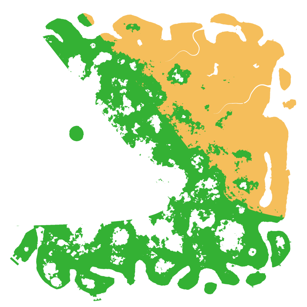 Biome Rust Map: Procedural Map, Size: 6000, Seed: 360876