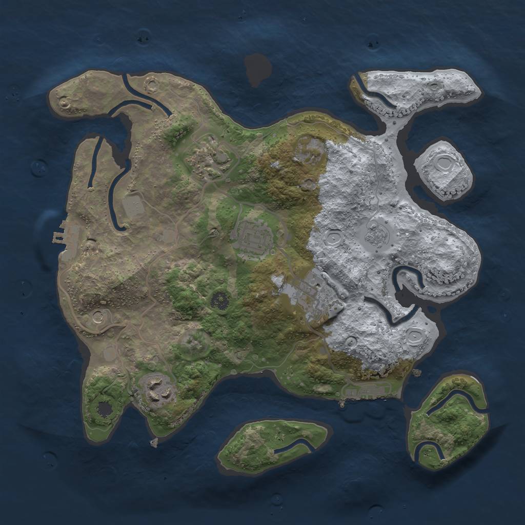 Rust Map: Procedural Map, Size: 2900, Seed: 640, 13 Monuments