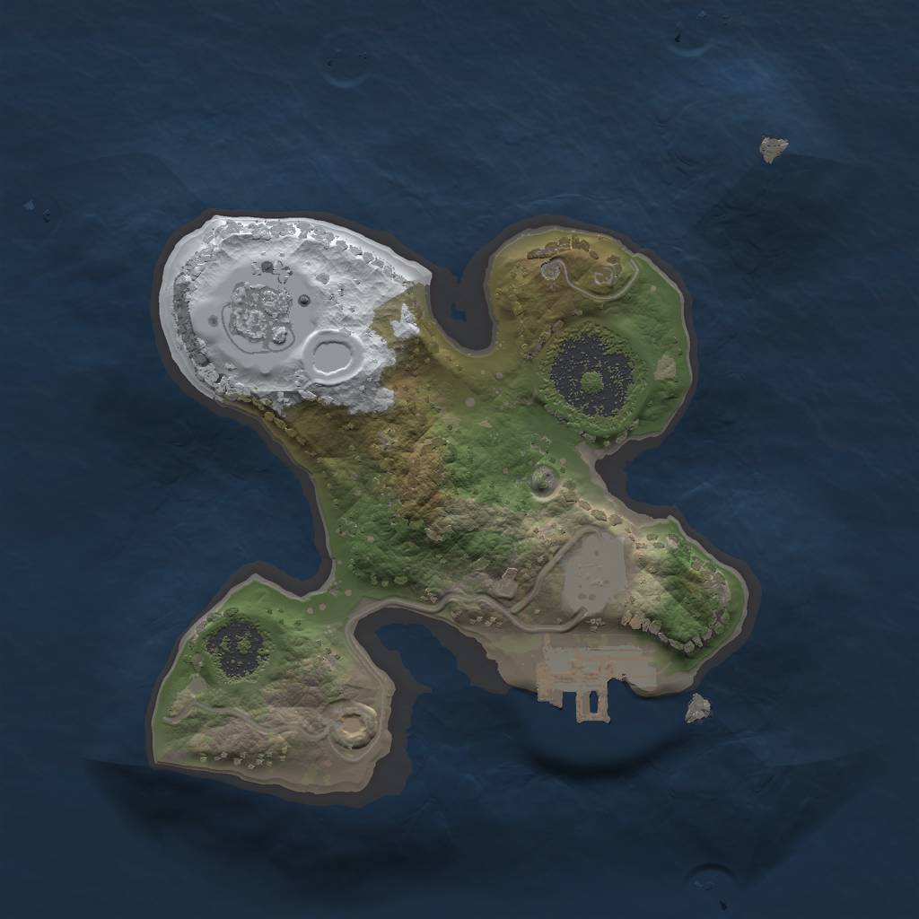 Rust Map: Procedural Map, Size: 1700, Seed: 7777, 7 Monuments