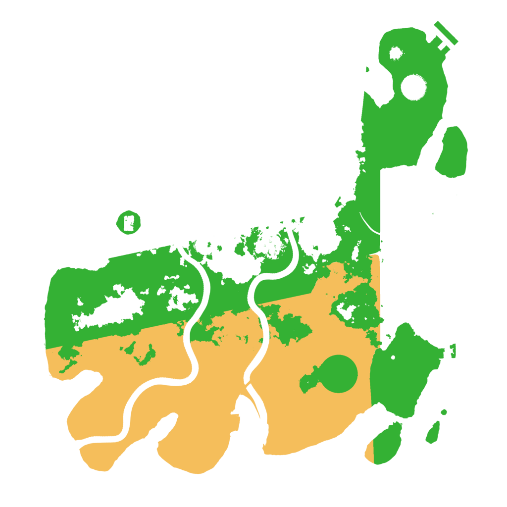 Biome Rust Map: Procedural Map, Size: 3507, Seed: 24888