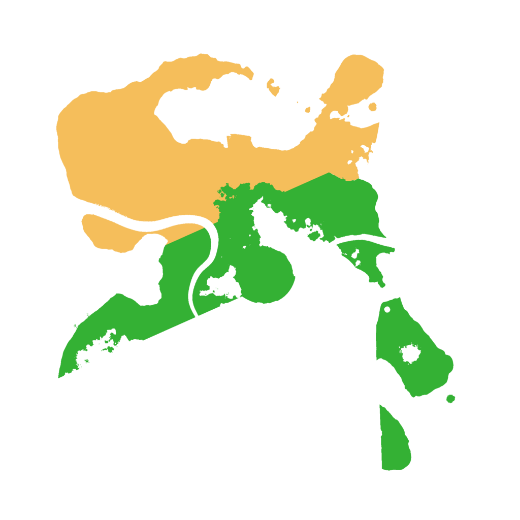 Biome Rust Map: Procedural Map, Size: 2500, Seed: 1619941789
