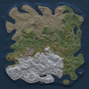 Thumbnail Rust Map: Procedural Map, Size: 4500, Seed: 2804, 20 Monuments