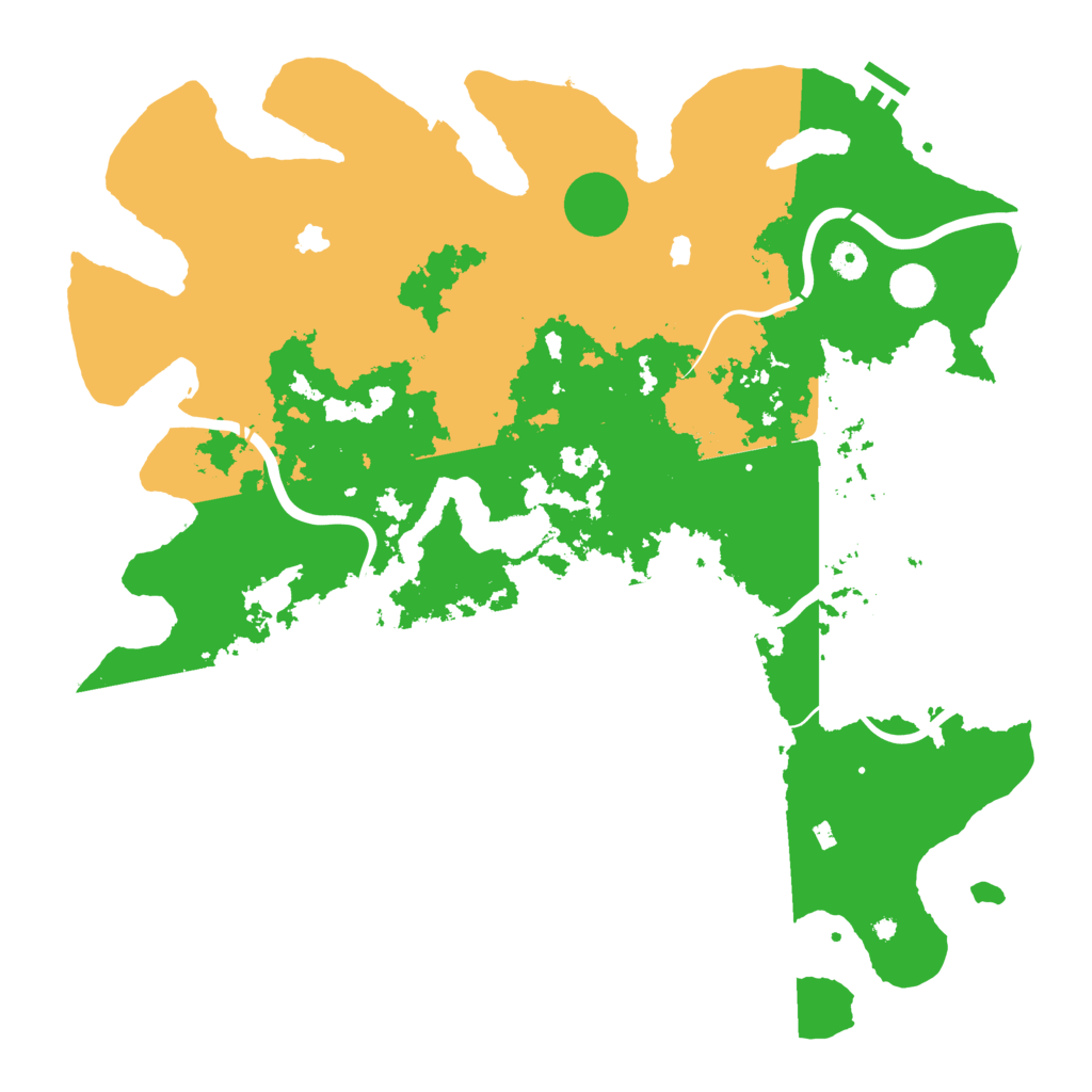 Biome Rust Map: Procedural Map, Size: 4500, Seed: 2804
