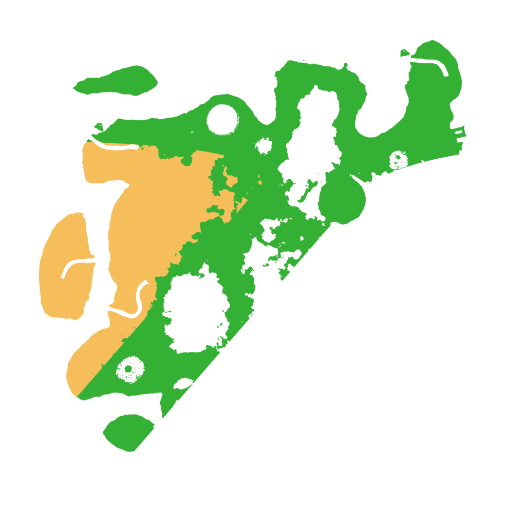 Biome Rust Map: Procedural Map, Size: 3000, Seed: 80796315