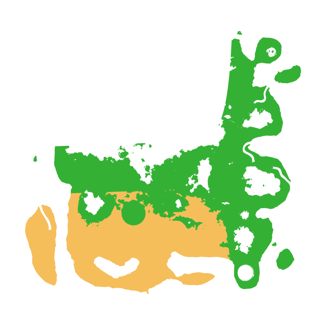 Biome Rust Map: Procedural Map, Size: 3500, Seed: 101010