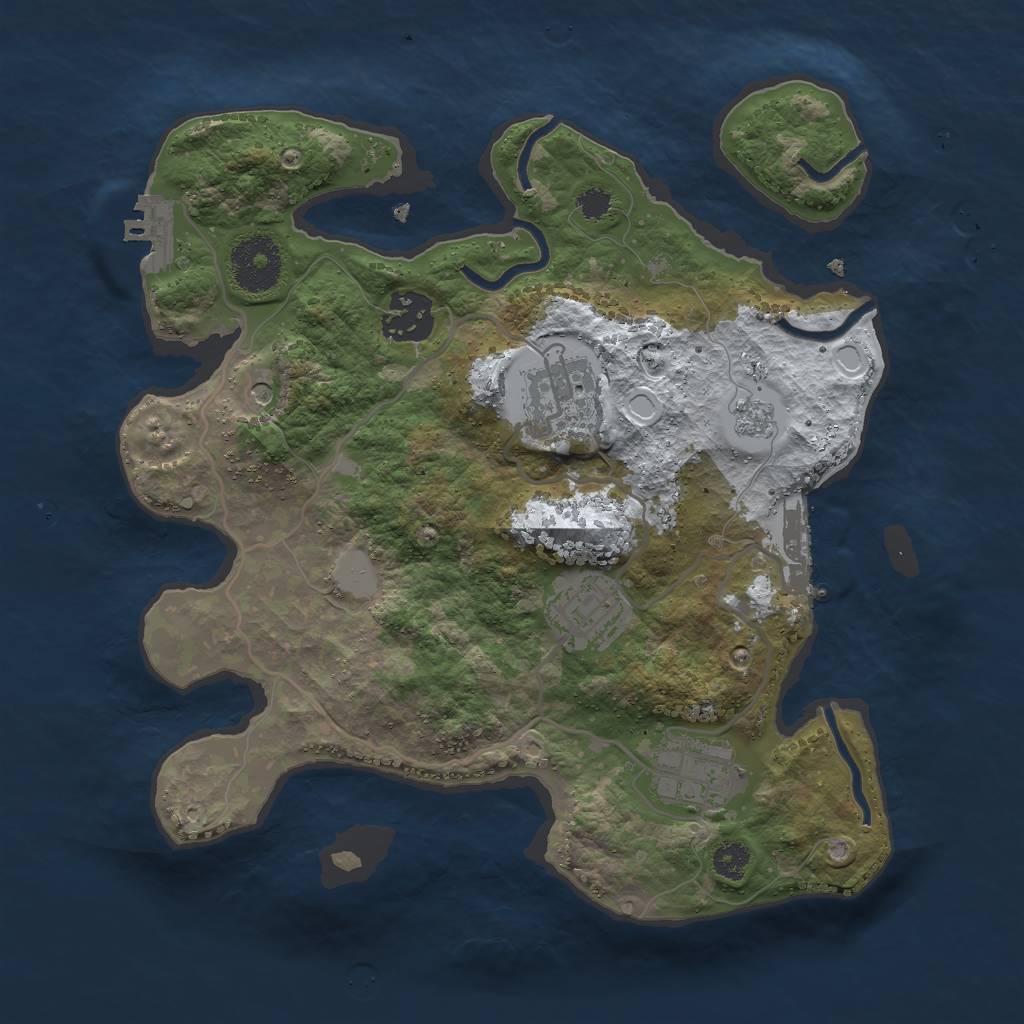 Rust Map: Procedural Map, Size: 2900, Seed: 1536093844, 13 Monuments