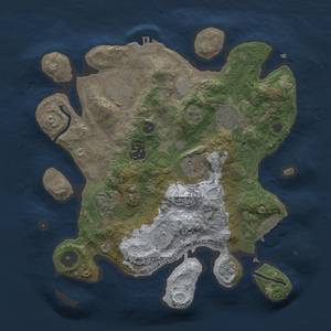 Thumbnail Rust Map: Procedural Map, Size: 3000, Seed: 711, 14 Monuments